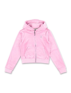 Juicy Couture Kids Diamante Logo Zip Hoodie
