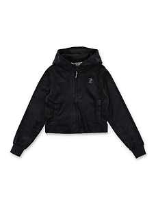 Juicy Couture Kids Rhinestone Velour Hoodie