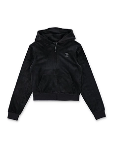 Juicy Couture Kids Rhinestone Velour Hoodie