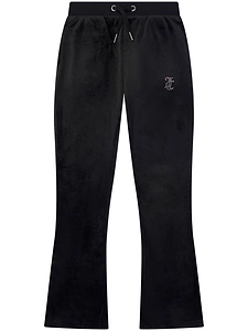Juicy Couture Kids Drawstring Velvet Bootcut Track Pants