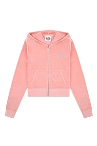 Juicy Couture Script Velour Zip Hoodie