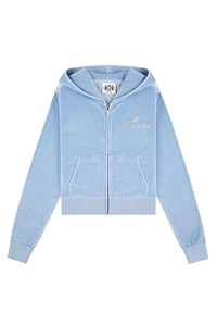 Juicy Couture Script Velour Zip Hoodie