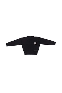 John Richmond Junior Intarsia Knit-Logo Crewneck Jumper