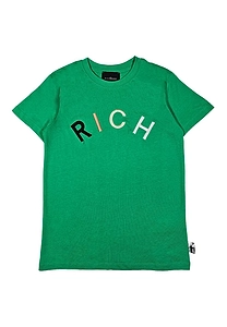 John Richmond Junior Logo Embroidered Crewneck T-Shirt