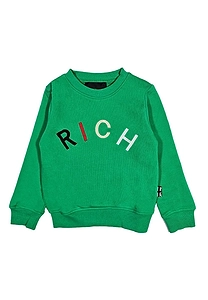 John Richmond Junior Logo Embroidered Crewneck Sweatshirt