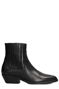 Julie Dee Pointed Toe Block Heeled Boots