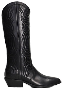 Julie Dee Pointed Toe Embroidered Boots