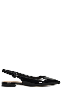 Julie Dee Pointed-Toe Slingback Flat Shoes