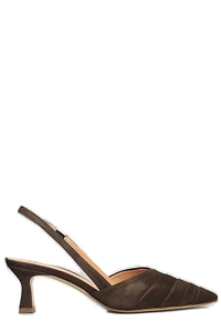 Julie Dee Pointed-Toe Slingback Pumps