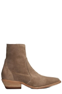 Julie Dee Pointed Toe Zipped Ankle Boots