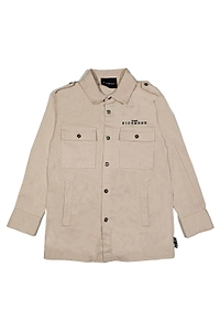John Richmond Junior Logo Printed Buttoned Jacket