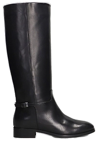 Julie Dee Round Toe Buckle-Detail Boots