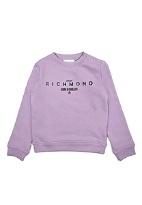 John Richmond Kids Logo-Printed Crew Neck Sweatershirt