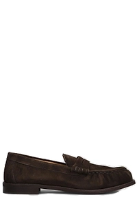 Julie Dee Ruched Round Toe Slip-On Loafers