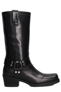 Julie Dee Square Toe Biker Boots