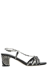 Julie Dee Strappy Block-Heel Sandals