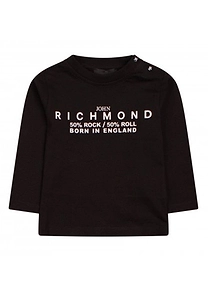 John Richmond Kids Logo Printed Long Sleeved T-Shirt
