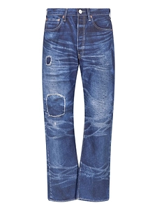 Junya Watanabe Distressed Straight Leg Jeans