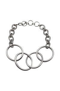 Junya Watanabe Four Rings Chain-Linked Necklace