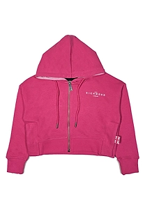 John Richmond Junior Logo Printed Zipped Hoodie