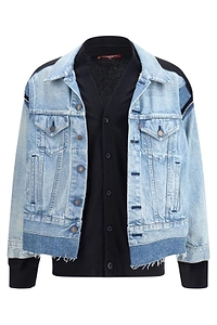 Junya Watanabe Man Button-Up Panelled Jacket