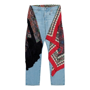 Junya Watanabe Man Bandana Straight Leg Jeans