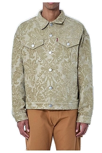 Junya Watanabe Man Floral Patterned Denim Jacket