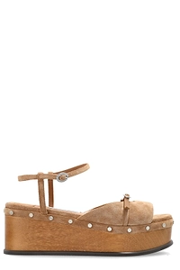 Kata 60 Velvet Wedge Sandals