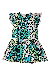 John Richmond Junior Ruffle Leopard-Print Dress