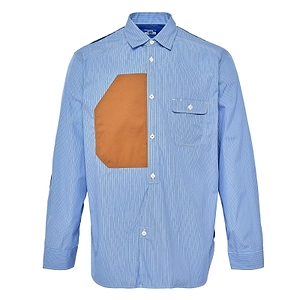 Junya Watanabe Man Patchwork Striped Shirt