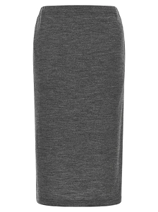 Junya Watanabe Melange Knit Midi Skirt