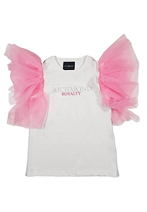 John Richmond Junior Tulle Crewneck T-Shirt
