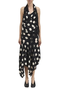 Junya Watanabe Polka Dot Asymmetric Dress