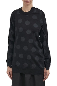Junya Watanabe Polka Dot Asymmetric Jumper