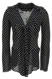 Junya Watanabe Polka-Dot Fitted Blouse