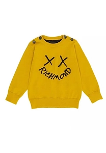 John Richmond Kids Logo Printed Crew Neck Sweatshirt
