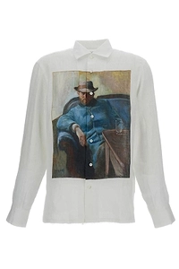 Junya Watanabe Graphic Printed Button-Up Shirt