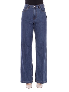 John Richmond Logo-Patch Wide-Leg Jeans