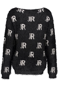 John Richmond Logo Fuzzy Knitted Sweater