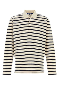 Junya Watanabe Man Striped Long Sleeve Polo Shirt
