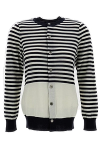 Junya Watanabe Striped Button-Up Cardigan