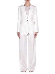 John Richmond Stripe-Embellished Wide-Leg Trousers
