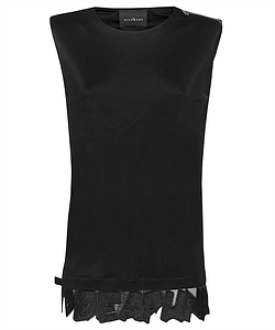 John Richmond Zip Trim Sleeveless Top