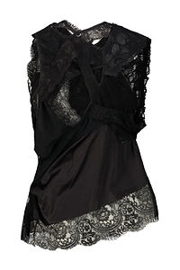 Junya Watanabe X Peach John V-Neck Lace Blouse