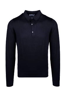 John Smedley Bradwell Long-Sleeve Polo Shirt