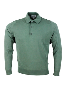 John Smedley Bradwell Long-Sleeved Polo Shirt