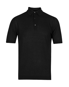John Smedley Short-Sleeved Buttoned Polo Shirt