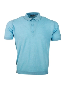 John Smedley Short-Sleeved Buttoned Polo Shirt