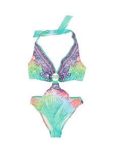 Just Cavalli Graphic Printed One-Piece Bikini