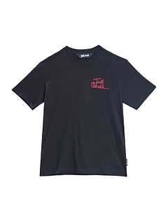 Just Cavalli Logo Embroidered T-Shirt